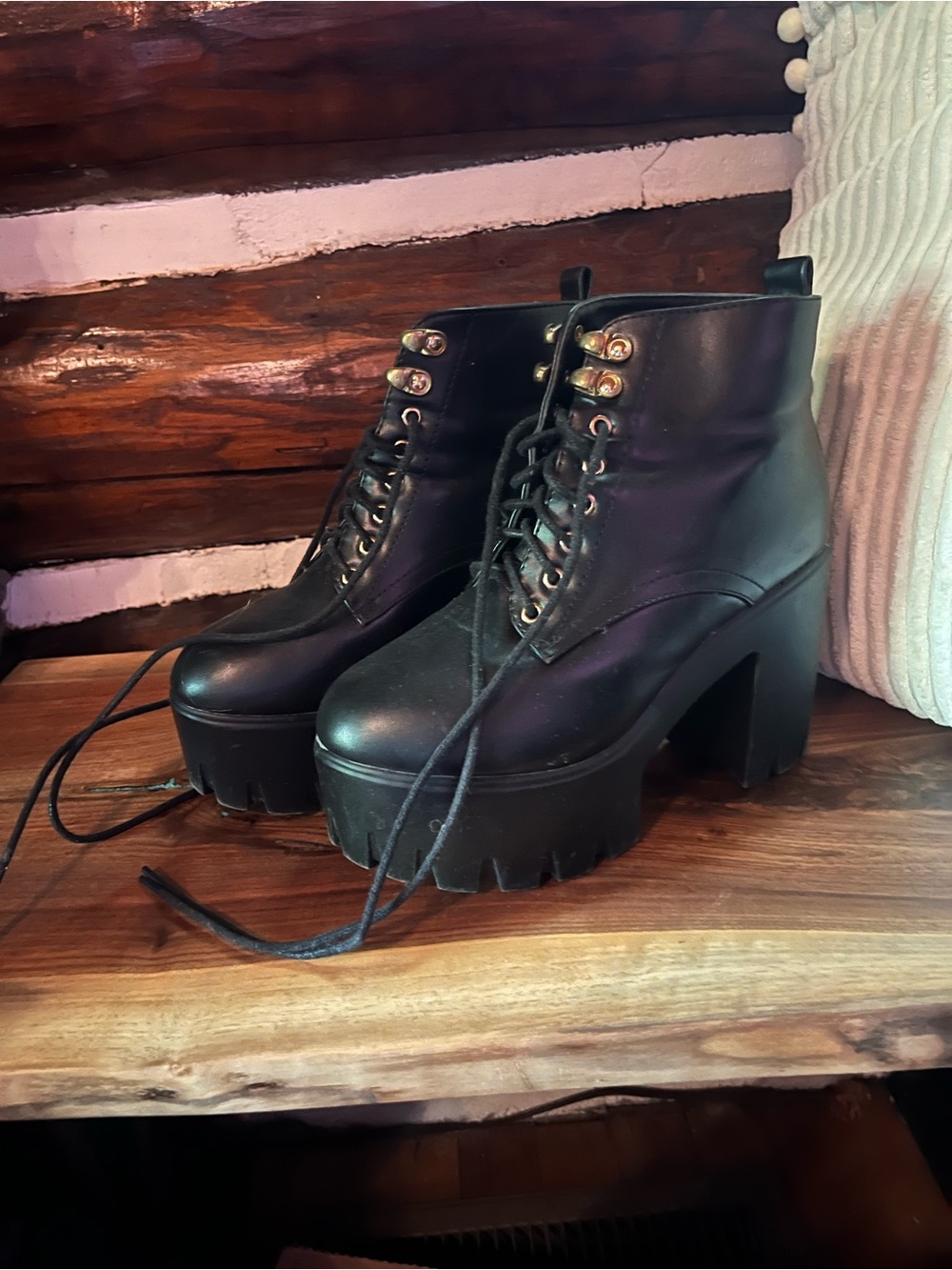 Climate Platform Moto Boots